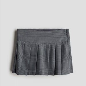 Kids Gray Plaid Skirt